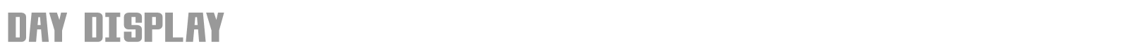 Day Display font preview
